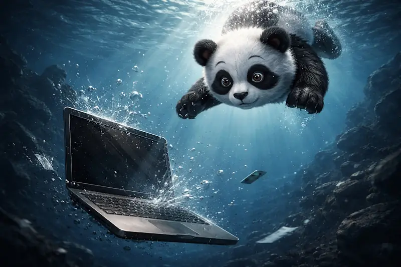 pandos ratuje zalany laptop